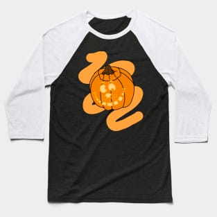 Cheshire Cat Pumpkin Baseball T-Shirt